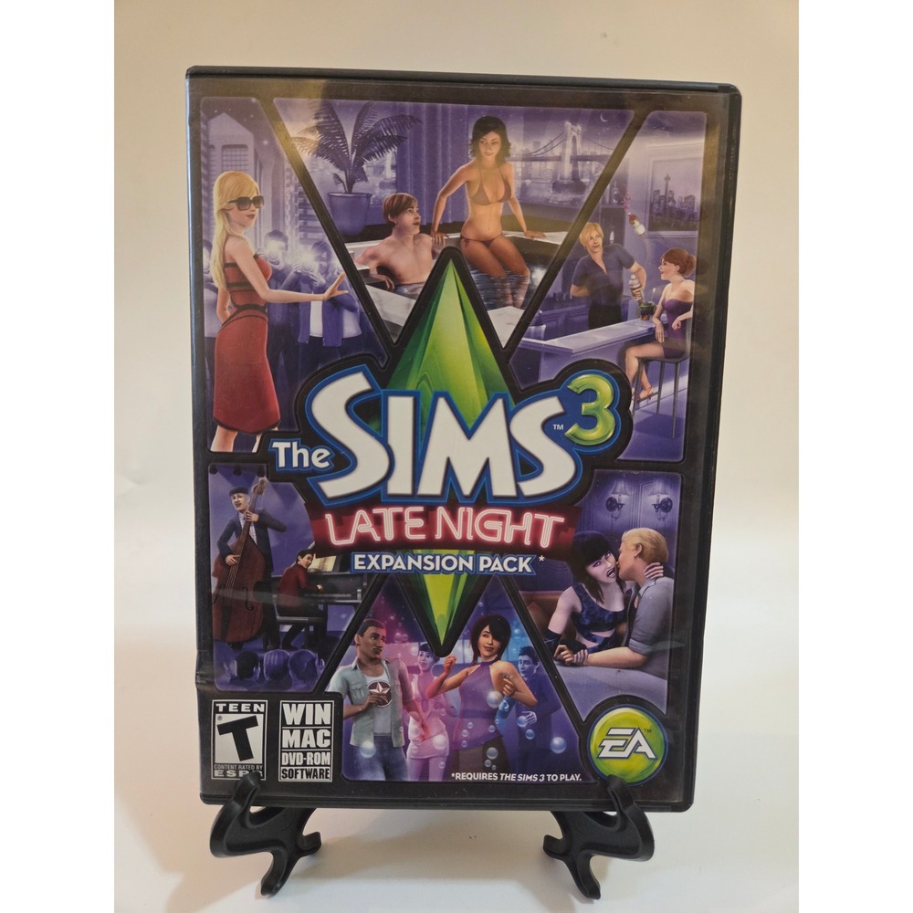 The Sims 3 Late Night Expansion Pack PC Mac 2010 EA DVD-ROM Physical Disc Case